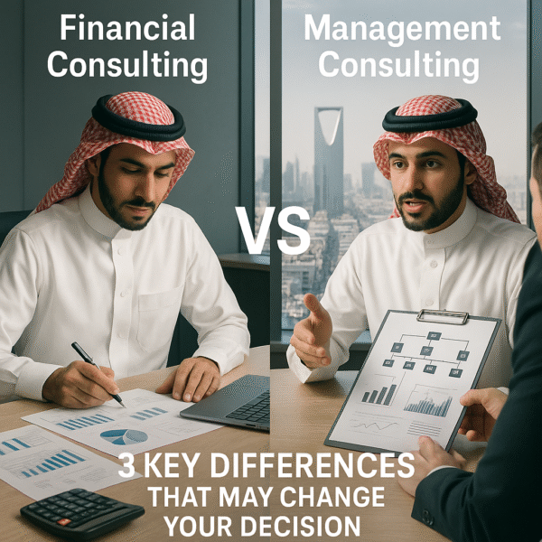 استشارات مالية VS استشارات إدارية 3 فروقات جوهرية قد تغير قرارك؟